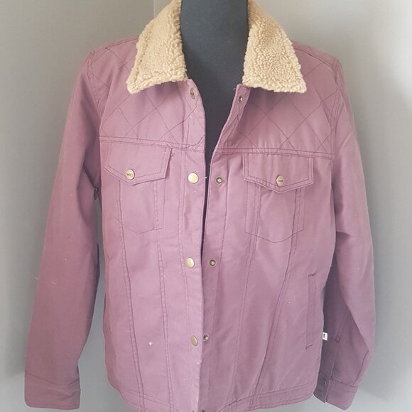 Toad and Co Kenai Ladies Sherpa Jacket Huckleberry size large - Picture 1 of 4